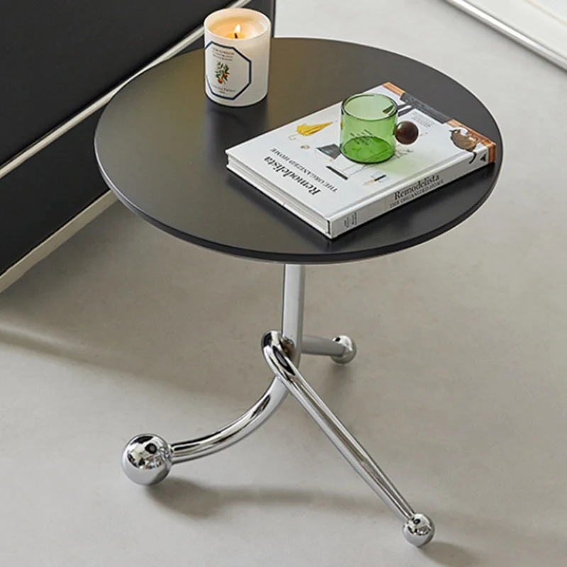 

Wood Coffee Table Modern Round Desks Creative Side Table Decorations Accessories Portable Living Room Furniture Unique Design