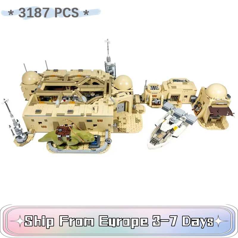 3187Pcs Building Blocks Set Constructor Kids Toys For Children Boys Girls Gift Bricks Kits Star Plan Mos Eisley Cantina Models