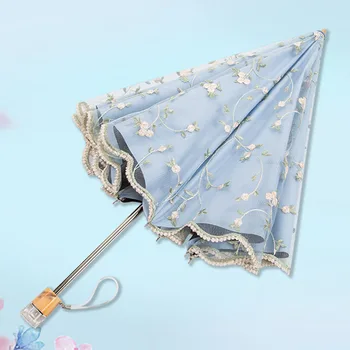 Girl Umbrella Parasol Visor Uv Lace Sword Luxury Umbrella Automatic Large Kawaii Double Layer Aesthetic Umbrella Upf50 Paraguas Mujer Sun