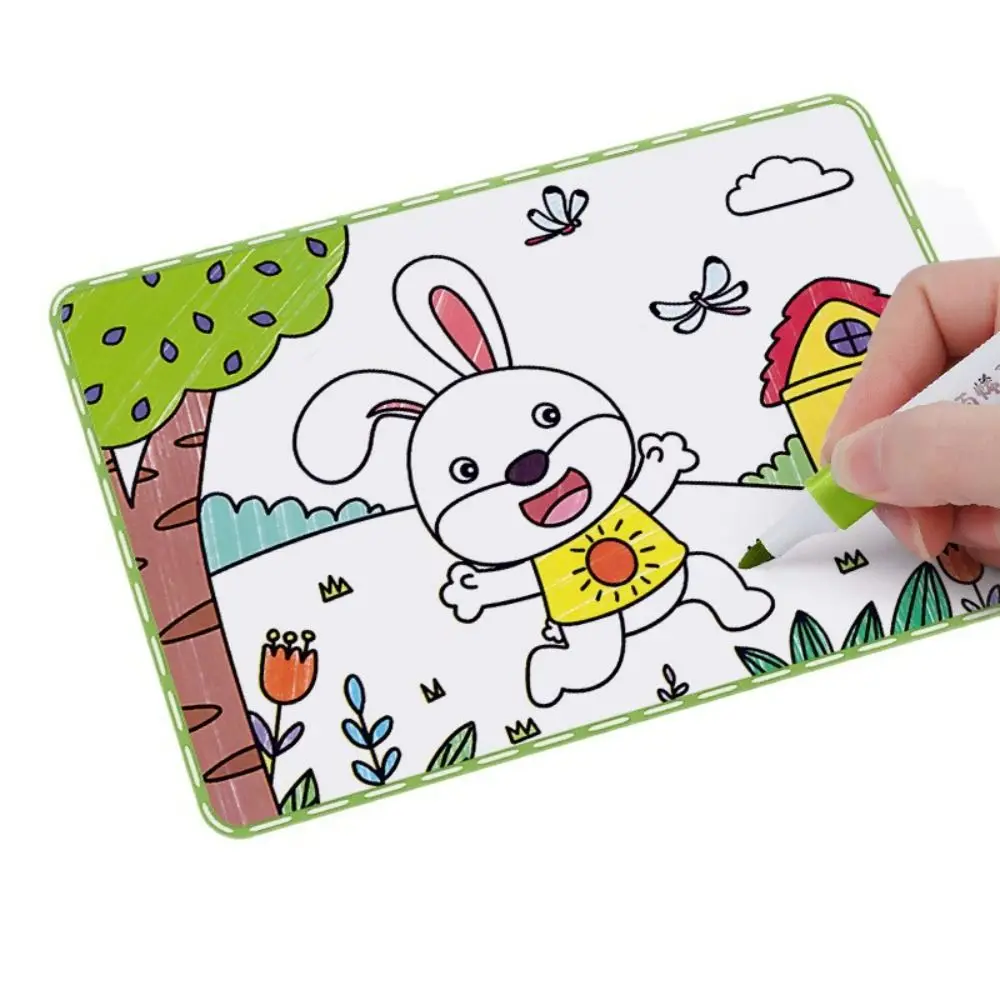 Cartoon Animal Kids Coloring Books Baby Drawing Interactive Drawing Toy Fun Coloring Enlightenment Painting Instruction Book
