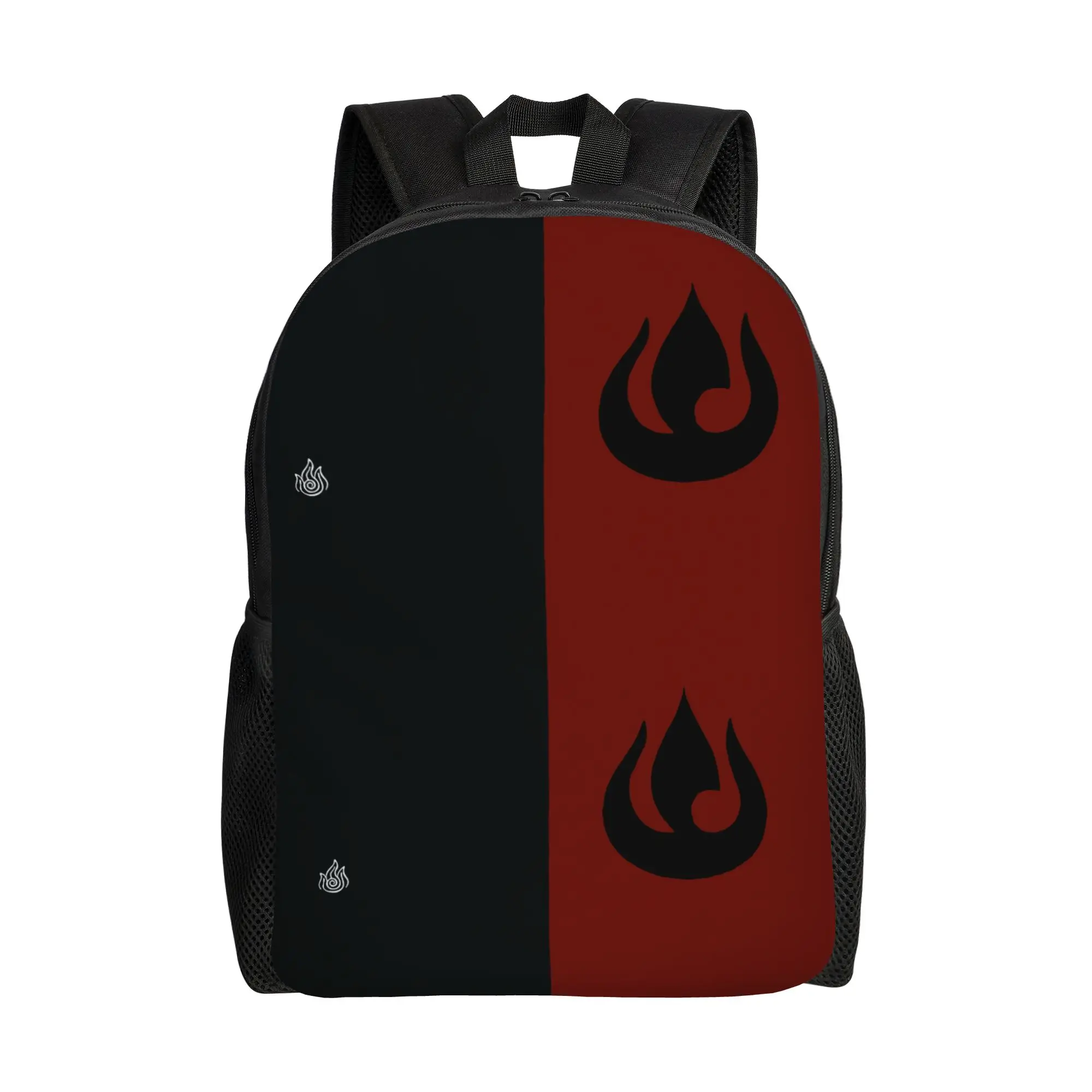 Fire Nation Fashion Backpack Durable High School Work Avatars Airbende Anime Daypack for Men Women Laptop Computer Shoulder Bag