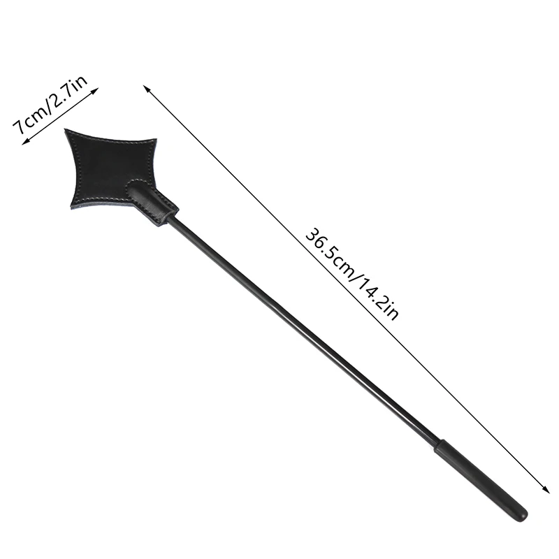 말 훈련용 PU 가죽 패들 슬래퍼 채찍, 통증 강화 승마 훈련용 말 채찍, 승마용 채찍, 역할 놀이용