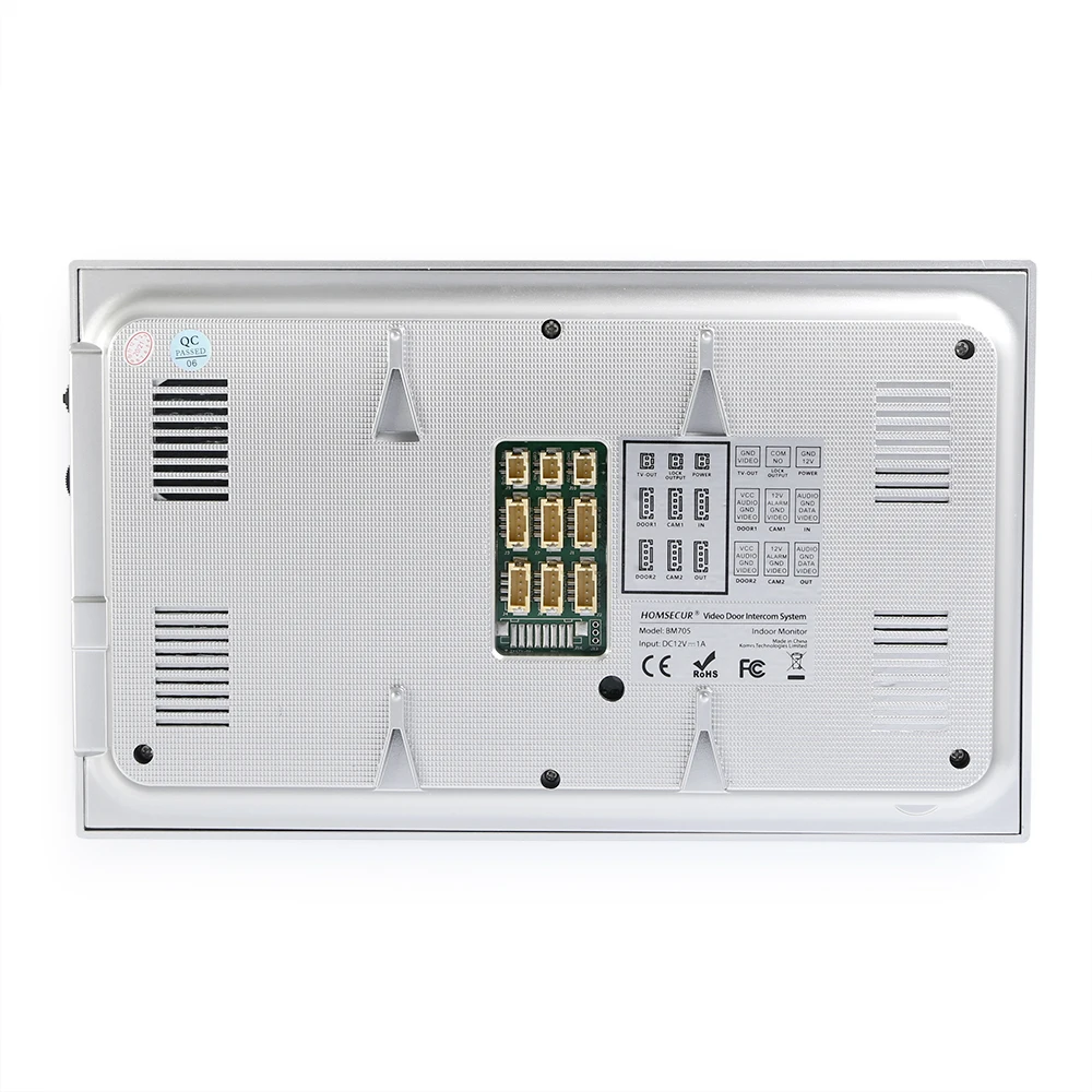 HOMSECUR WIFI Video Door Phone Doorbell Call Intercom RFID Access Touch Screen 3 Families
