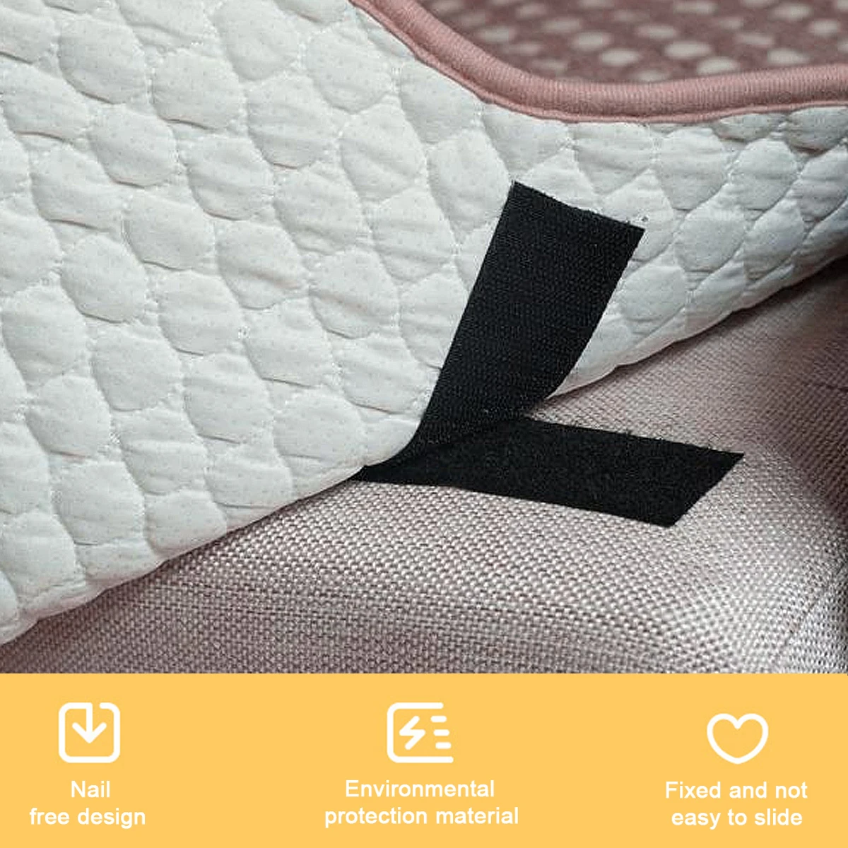 

Carpet Anti Slip Stickers Nonslip Hook Loop Pads for Bath Rug Gripping Safe Hard Floors Tile Wood Bedrooms Living Rooms