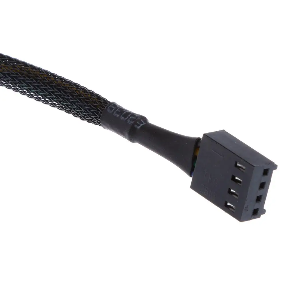 

Кабель-разветвитель для 3 вентиляторов, с оплеткой, черный, медный, удлинитель для систем охлаждения ПК, универсальный, для самостоятельной сборки