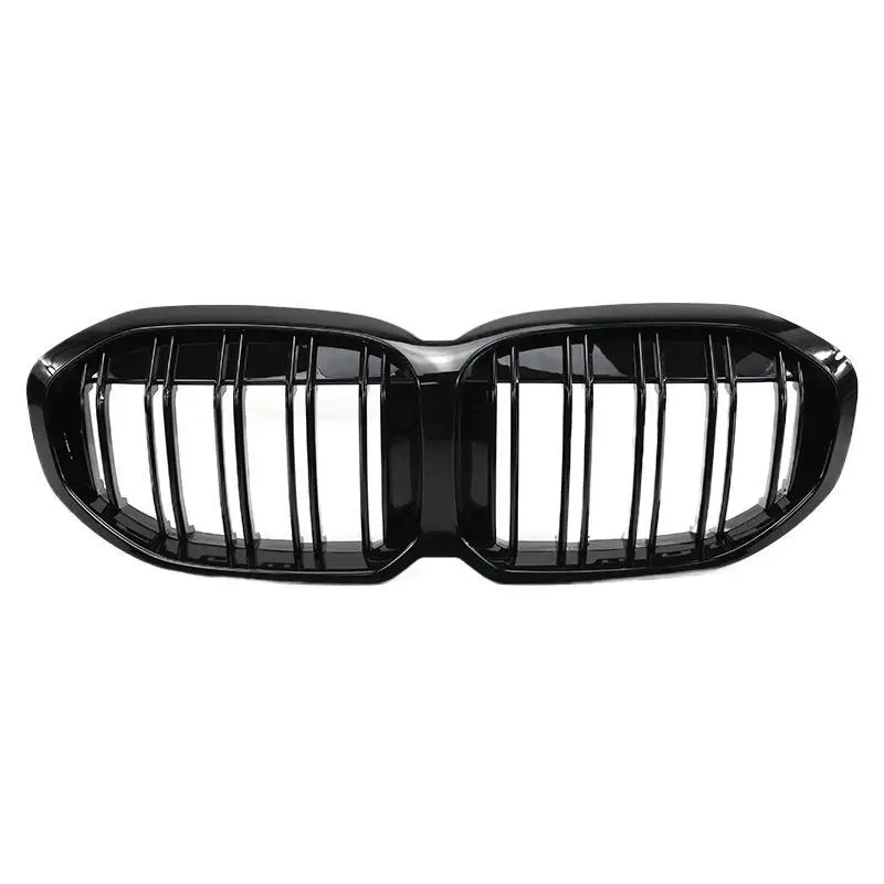 

Подходит для BMW 1 серии хэтчбек F40, модифицированная двухлинейная ярко-черная средняя сетка F40, измененная на трехцветную переднюю решетку автомобиля.