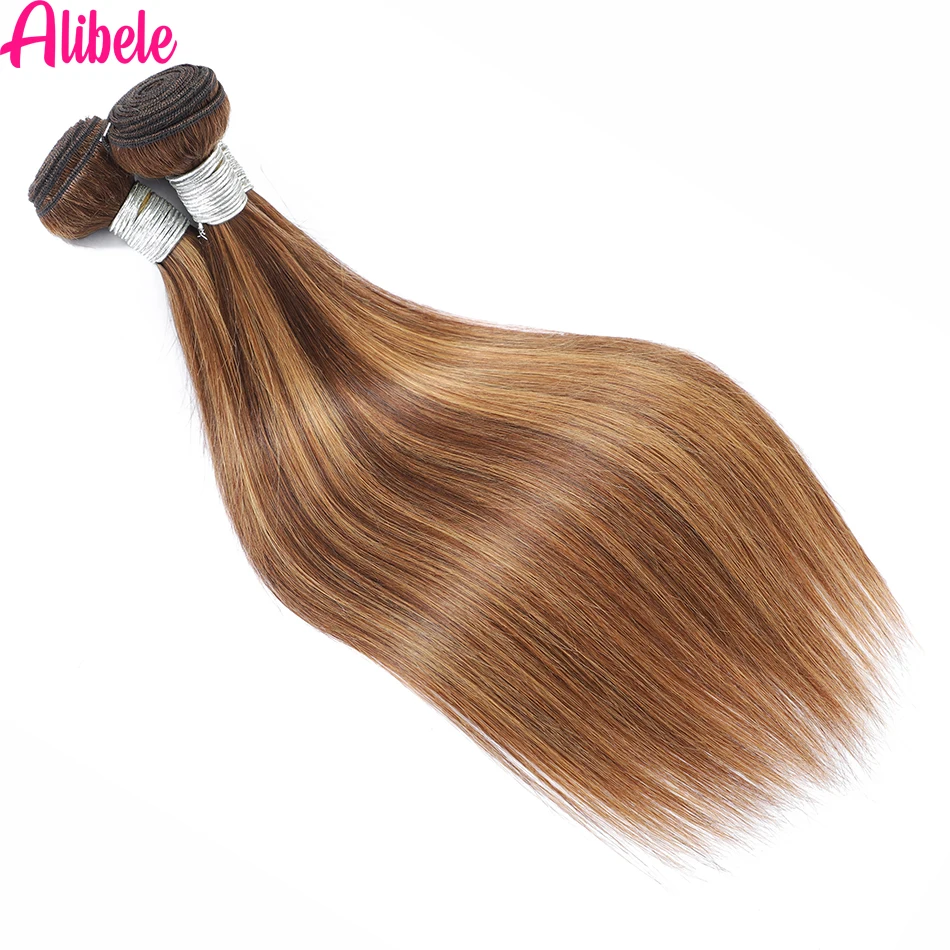 Alipele-عسل بني خصلات شعر بشري ، تمييز ، مستقيم ، برازيلي ، عذراء ، 3 ، 4 حزم ، صفقة ، OmbreP4 ، 27