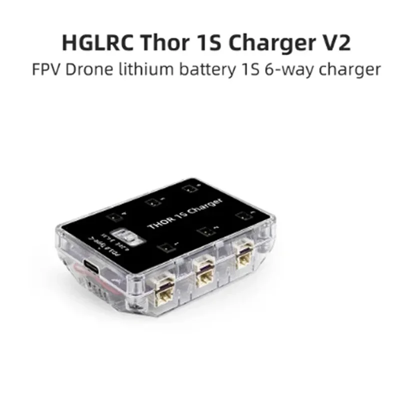 

Stable Performance-1S Charger V2 6 Port Max 65W For PH2.0 MX2.0 A30 BT2.0 Plug 4.2V 4.35V LIHV 1S Lipo Battery