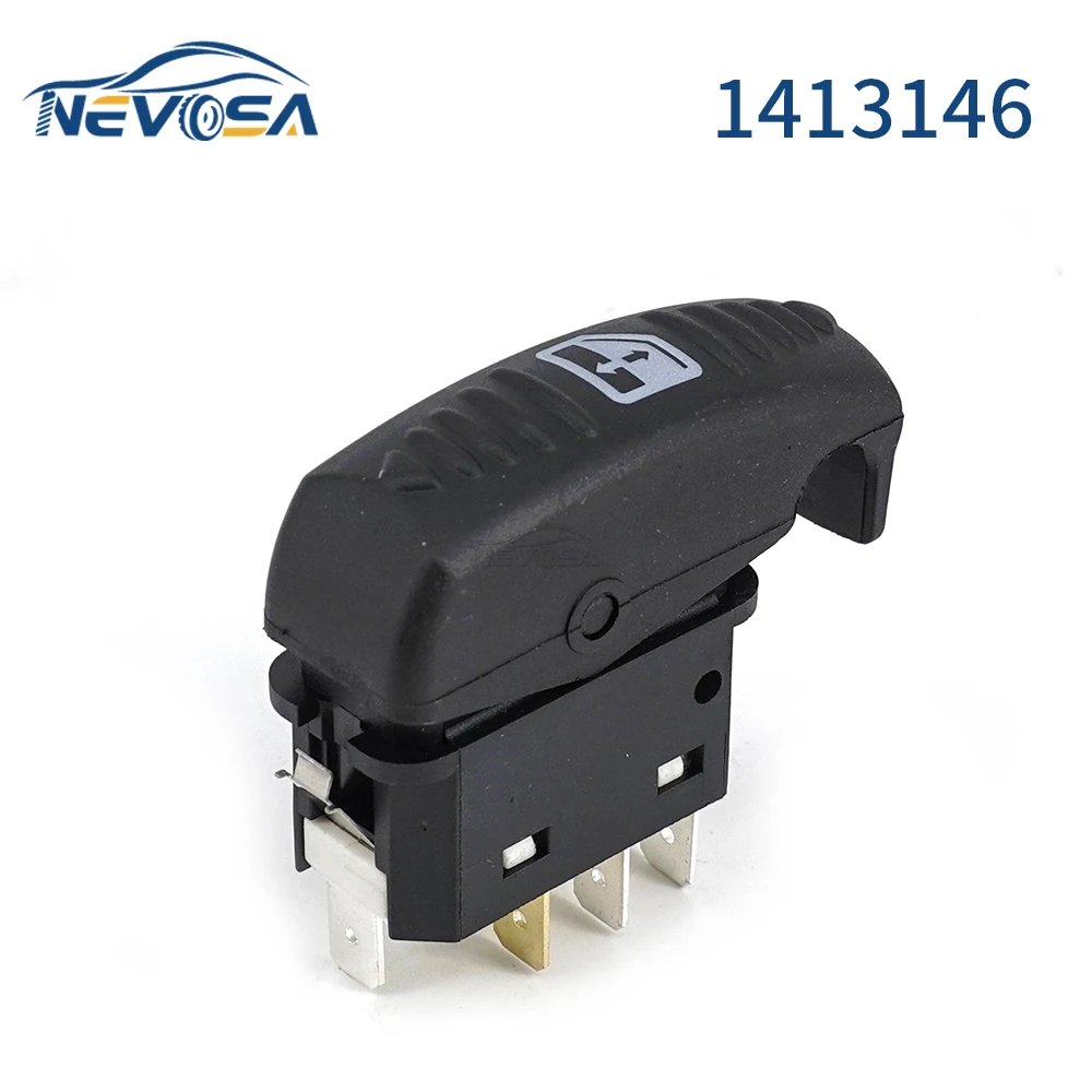 1413146 For Scania 4 Series R&P CAB TRUCK PARTS Electric Window Switch Power Window Switch Regulator Button 6Pins 1368831 108295