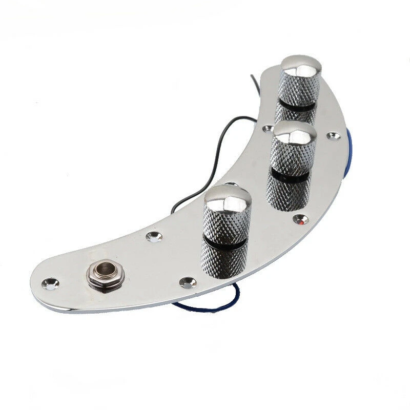 

Bass Control Plate Chrome Silver For Music Man Style Electric Guitar Bass