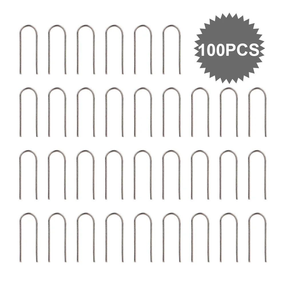Puntas de alambre de pirograbado, colgador de adorno de cerámica, alambre colgante de nicromo, resistencia a altas temperaturas, tungsteno, 100 unids/set