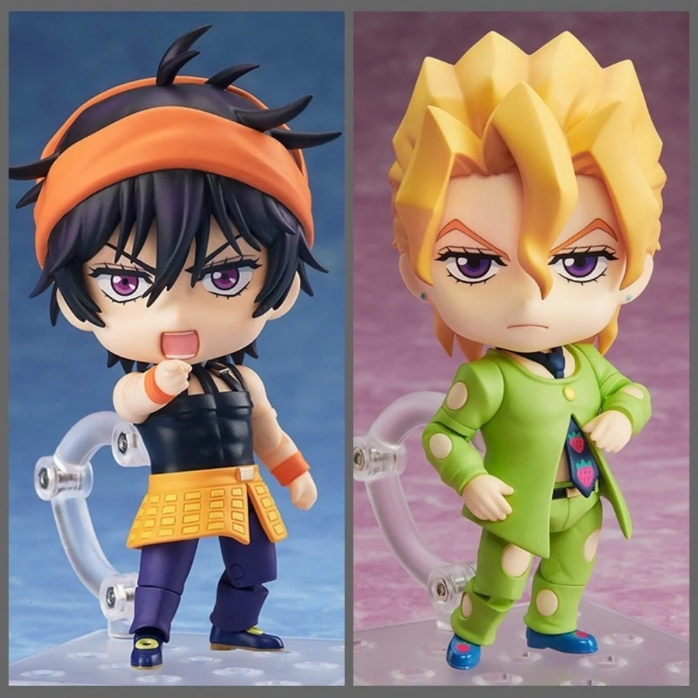

Anime Character Jojo'S Bizarre Adventure Figurine, Q-Version Handsome Movable Doll Model Desktop Ornament Gift