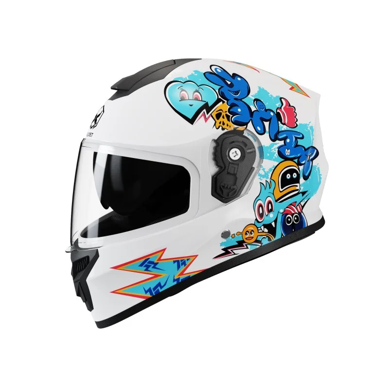 

Kids Helmet with Cartoon Pattern Four Seasons Children Kid Favourite Safety Protection Child Motorcycle Full Face Helmets