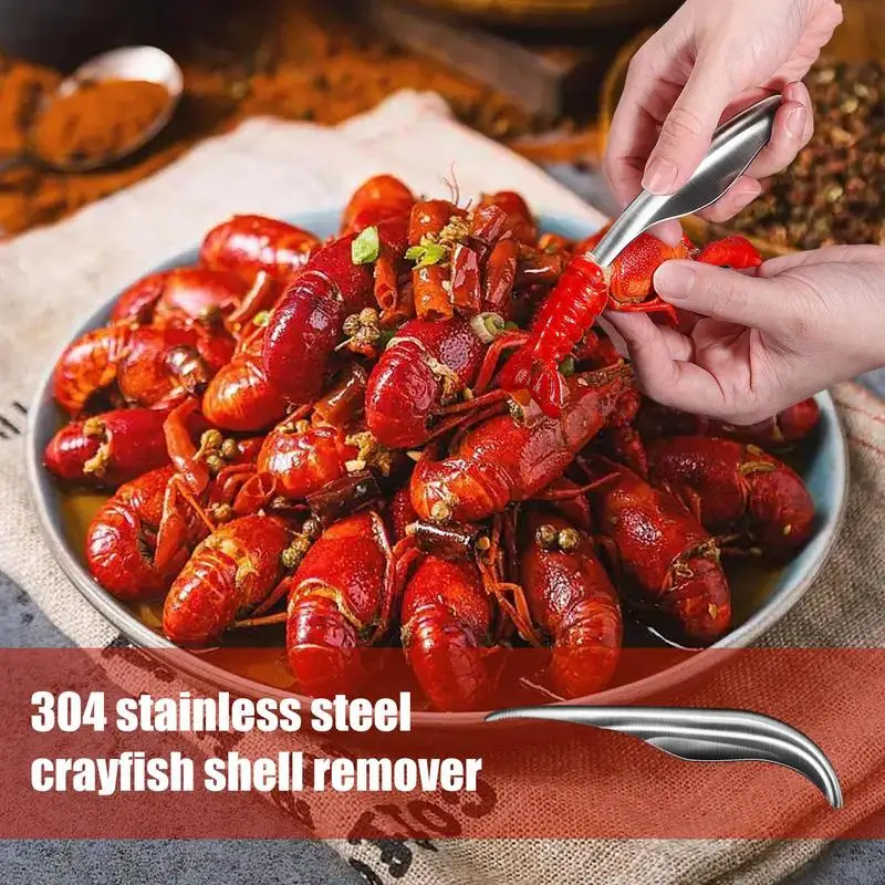 Éplucheur de Fruits de Mer en Acier Inoxydable, Ergonomique, Portable, Usage Domestique