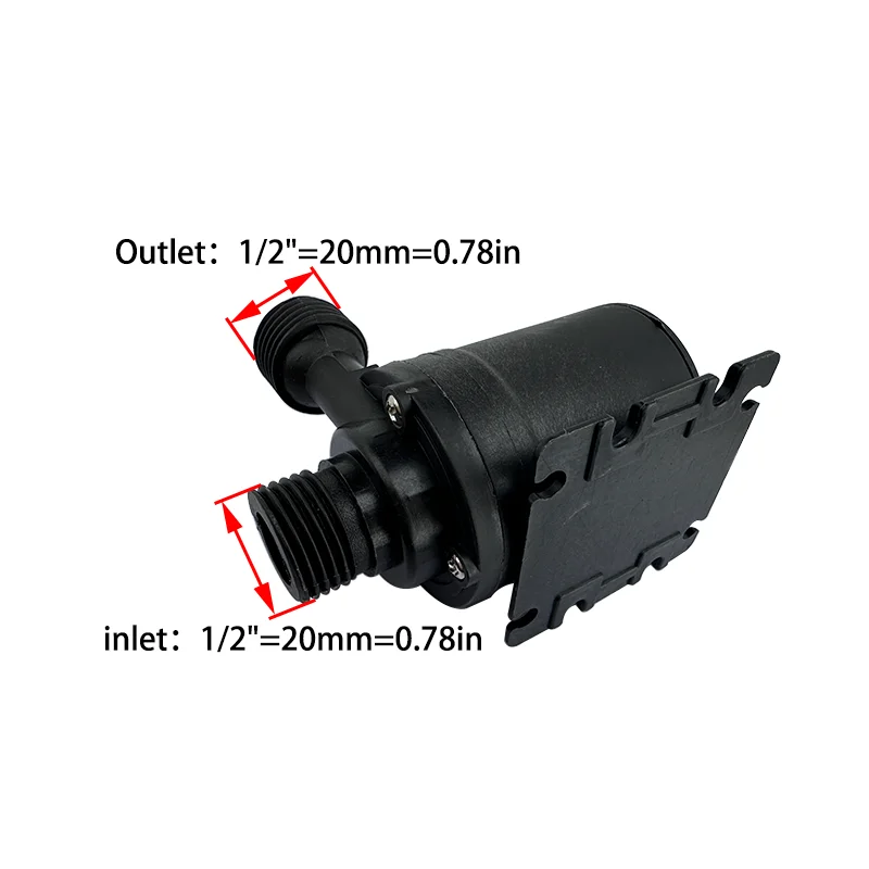 Dc 12V 24V High Voltage Head 5M 800L/H 1/2" Submersible Pump Brushless Motor Super Quiet Booster Pump Power Adapter