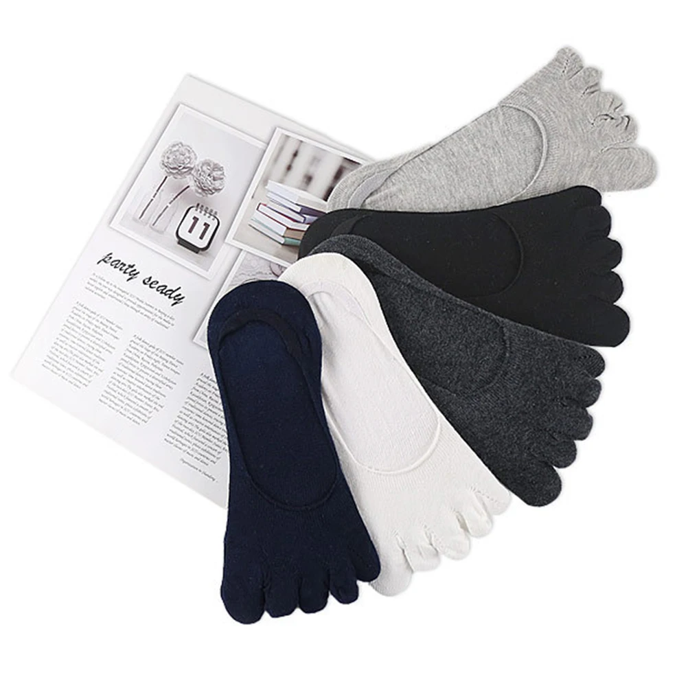 

10pcs 5 Pairs Women Casual Invisible Socks Cotton Elastic Invisible Mixed Socks Color Low Cut Durable Practical