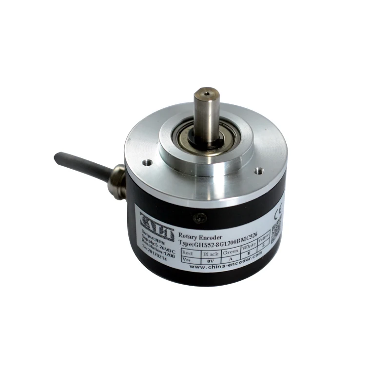 8mm Solid Shaft 50ppr Pulse Push Pull Rotary Encoder GHS50-8G50BMP526 for Industrial Control