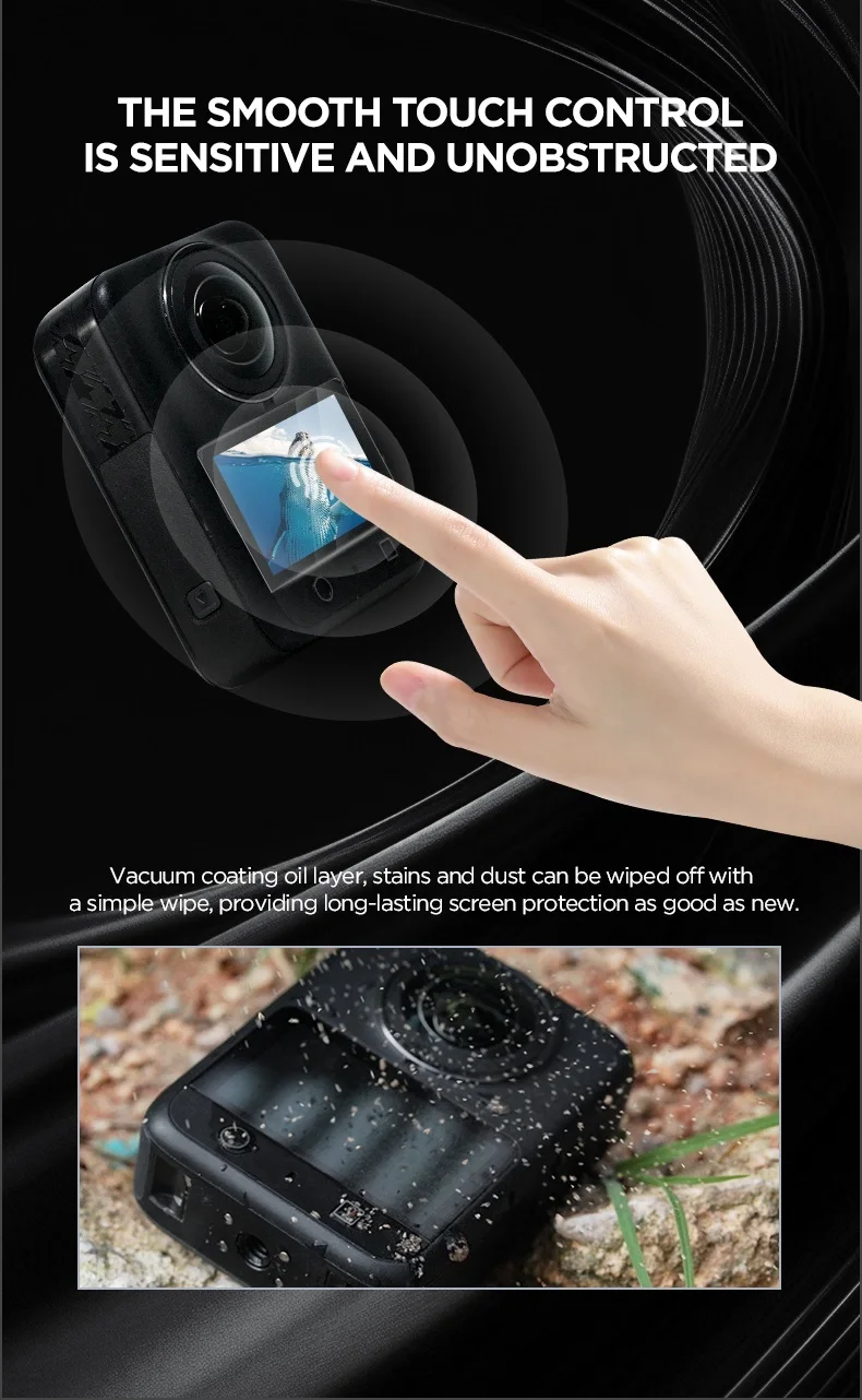 2Pcs Tempered Glass Screen Protector for DJI OSMO 360 Case Protection Protective Film for DJI osmo 360 Housing Cover Accesories