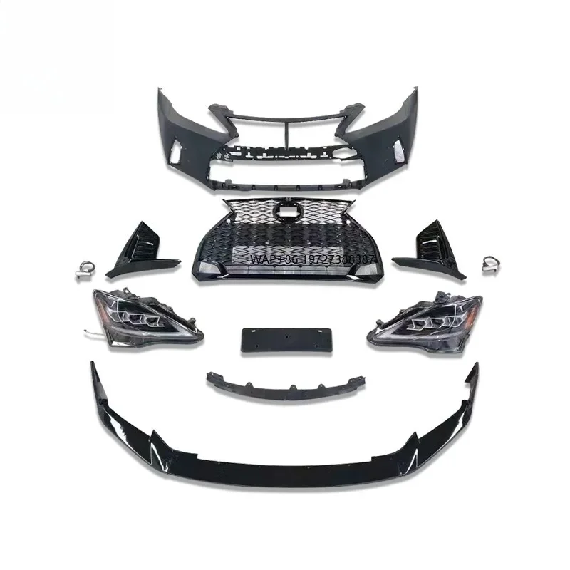 

For IS250 IS300 2006-2012 Upgraded to 2021 IS500 Front Bumper Equipped with daytime running lights Direct Car Body kit