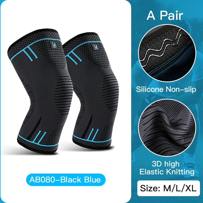 Attelle de genou VILICO avec stabilisateurs latéraux, manchon de compression en gel pour la rotule, pour la douleur au genou, la déchirure du ménisque, la récupération des blessures