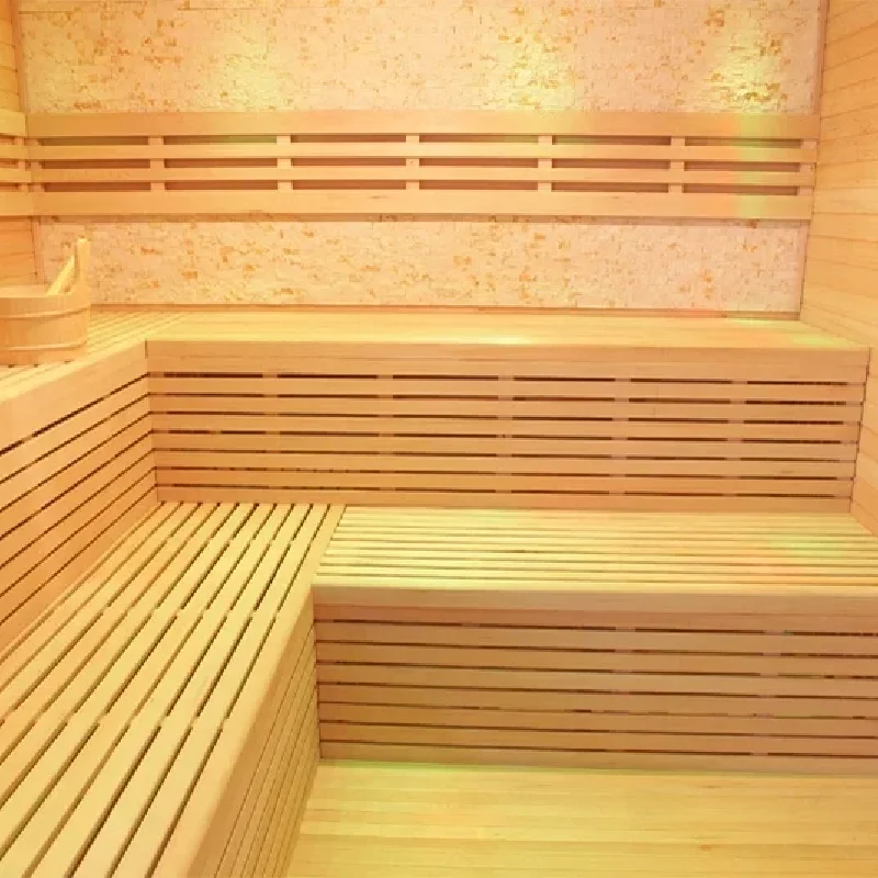 Luxury Home Steam Sauna Room Solid Wood Hemlock/Red Cedar 4~6 People Indoor Steam Sauna