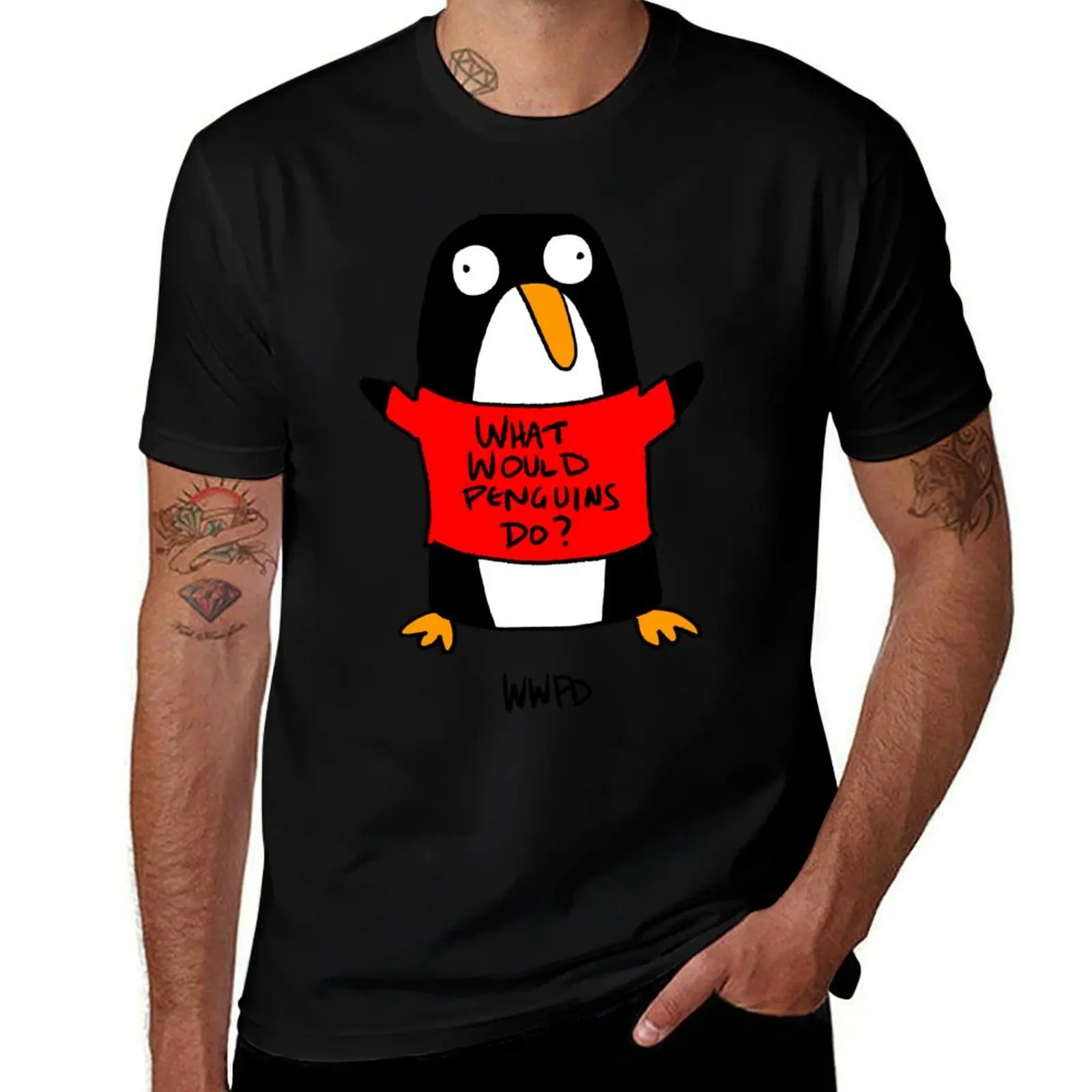 What Would Penguins Do? T-Shirt cotton tshirt 100% T-Shirt