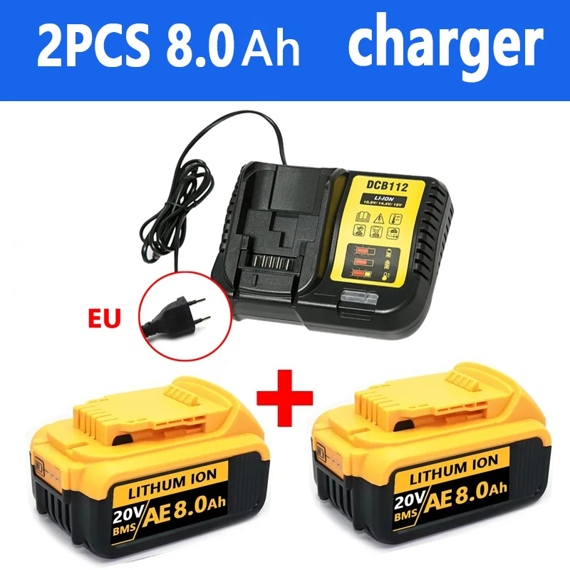 Original DCB200 20V 12000mAh Lithium Replacement Battery For Dewalt 18V DCB184 DCB200 DCB182 DCB182 DCB180 DCB181 DCB201 DCB206