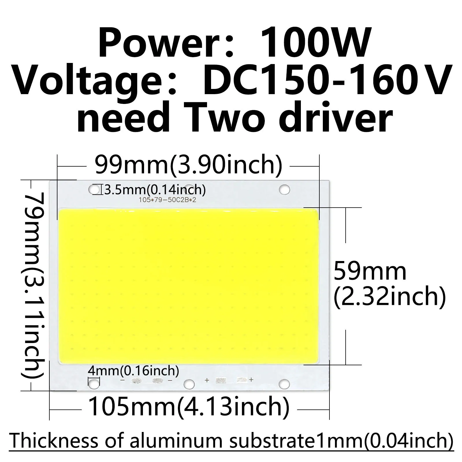 10W 20W 30W 50W 100W 150W 200W COB LED Chip for Spotlight Floodlight 250mA Flood Light Led Bulb Spotlight Chip Lamp Cold White