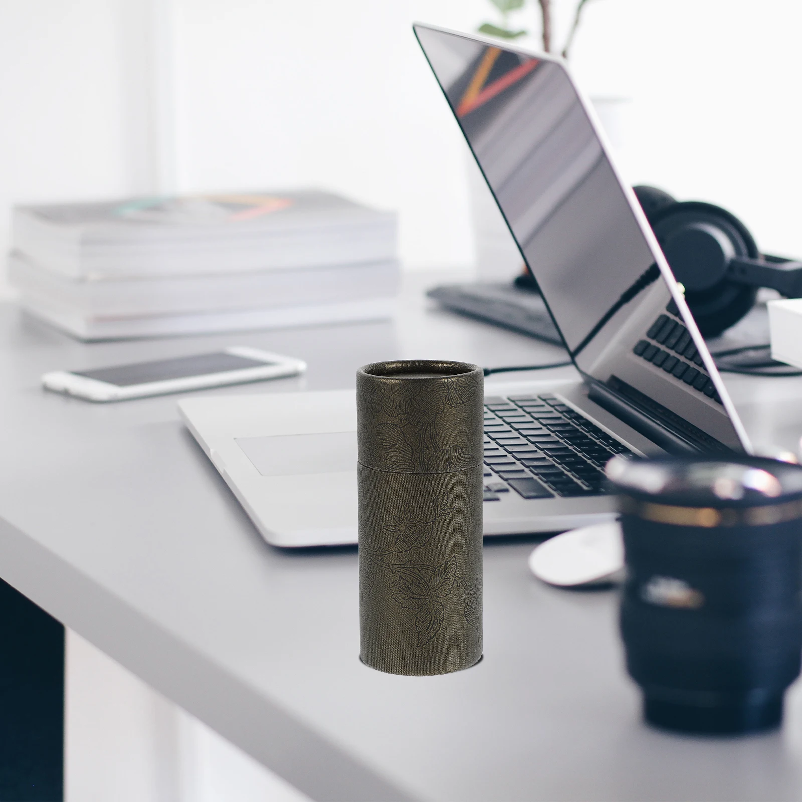 20pcs Essential Oil Bottle Packaging Box 50ml Black Gold Portable Reusable Travel Stick Storage Incense Gift Container