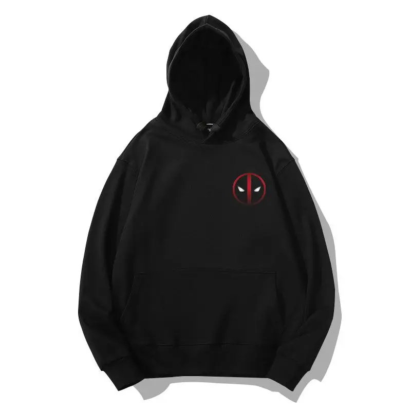 New Arrival Deadpool Marvel Co-branded Cotton Sweatshirt Deadpool Luxury Street Loose Hooded Jacket Kids Adult Sports Sweatshirt