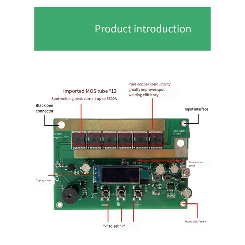 6.5V-16V Lithium Battery Pulse Spot Welding Machine PCB Circuit Board Welding Equipment Spot Welders Pen For 0.1-0.3Mm Durable