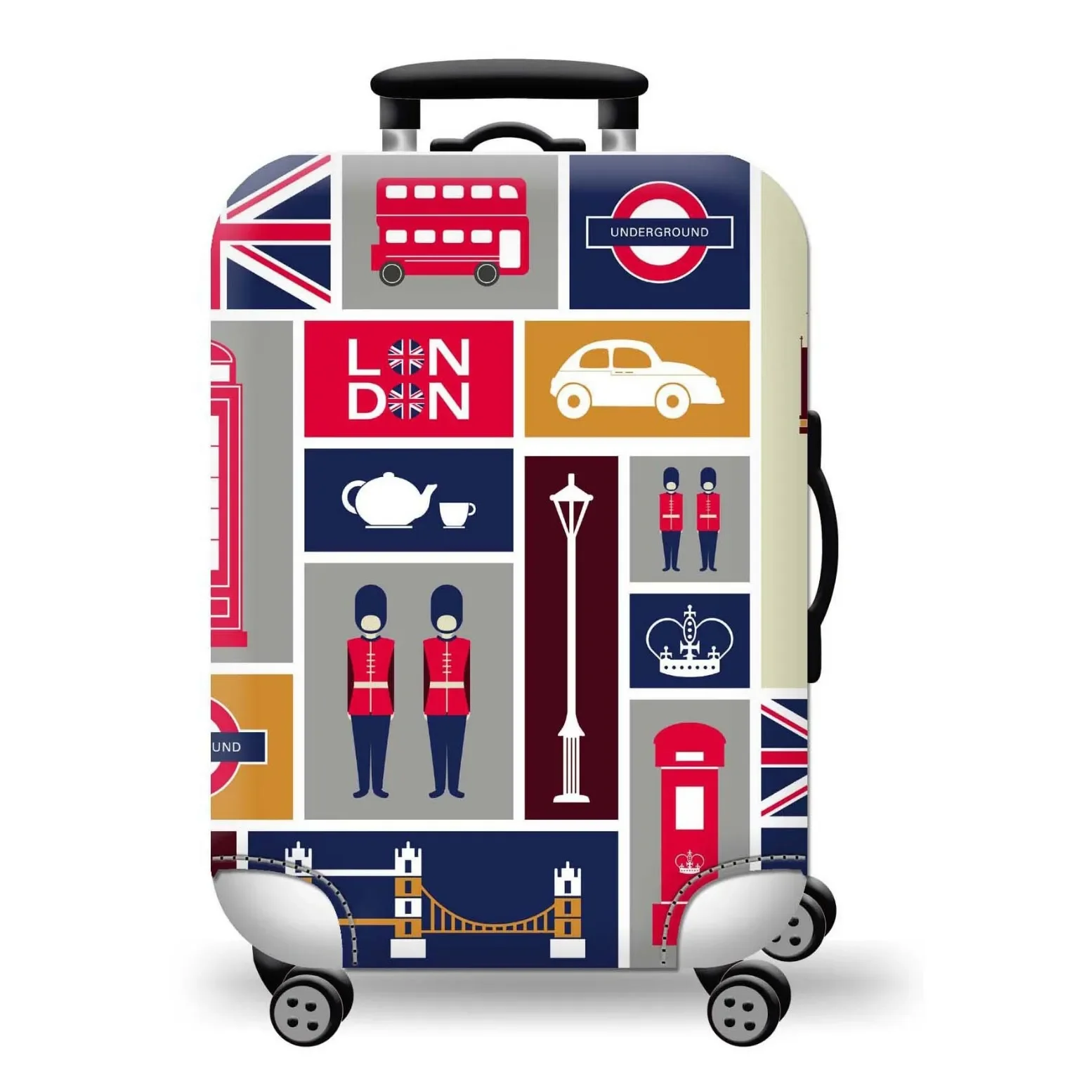 

Прочный высокоэластичный защитный чехол для багажа, защита от пыли и царапин, незаменимый аксессуар для чемоданов 18-32 дюймов.