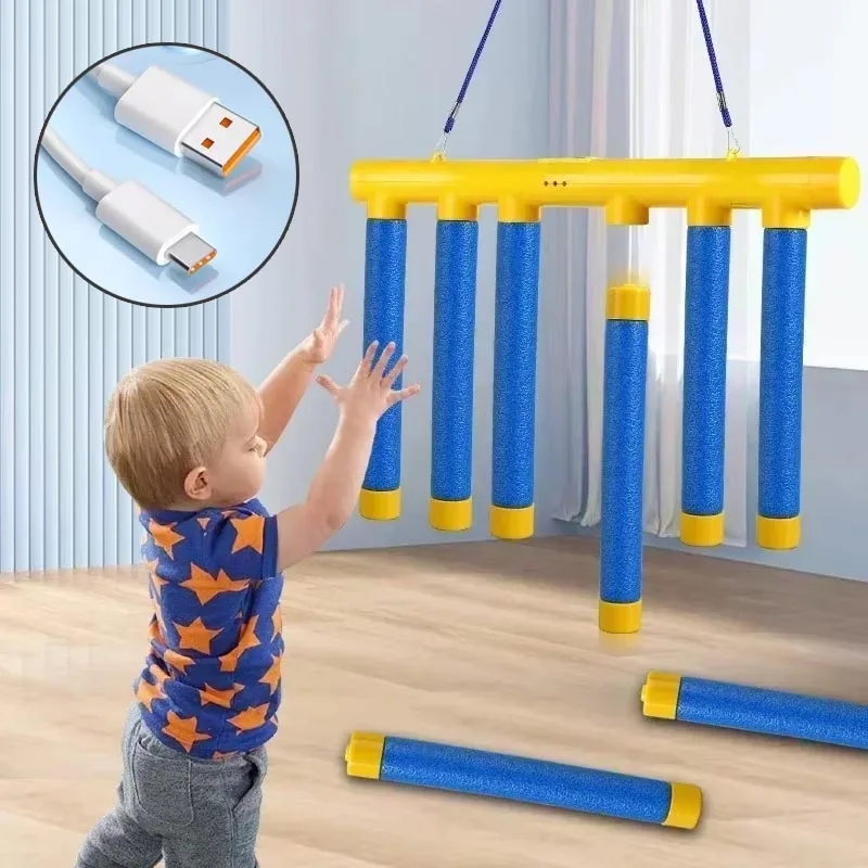 Juego divertido de palos que caen para entrenar, capacidad de reacción, actividad educativa, interacción entre padres e hijos, juguete de juego de fiesta