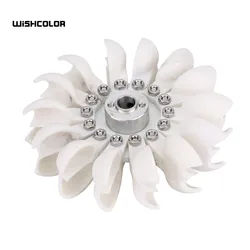 Wishcolor Pelton Wheel Turbine Pelton Water Wheel 96mm/3.8