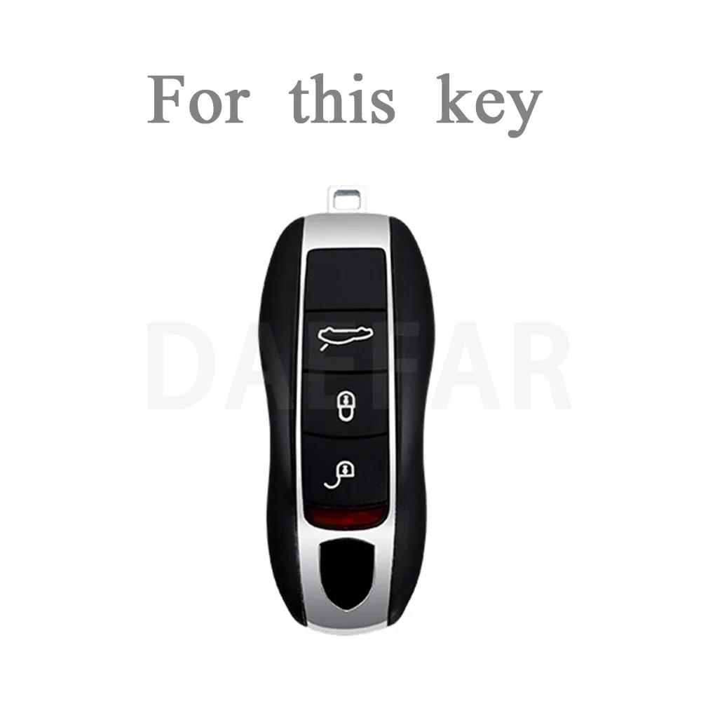 For Porsche Panamera Cayenne 971 911 9YA Macan Boxster 3 Buttons Car Key Cover Case Shell Holder Keyless Protection Accessories