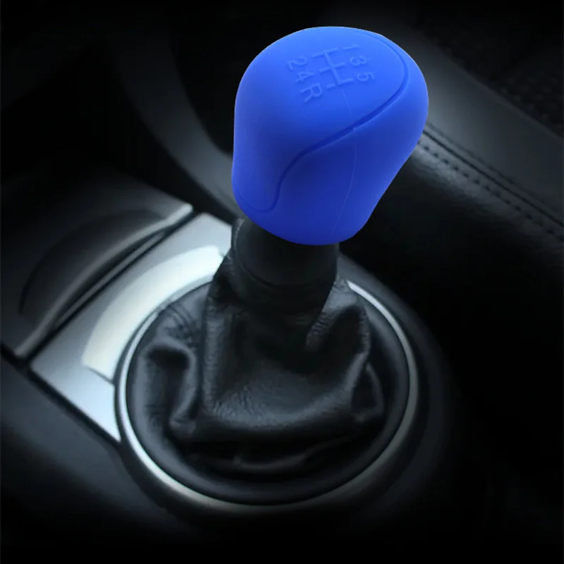 Universal Car Silicone Gear Head Shift Shifter Knob Cover Gear Shift Collars Handbrake Car Hand Brake Covers Car Accessories