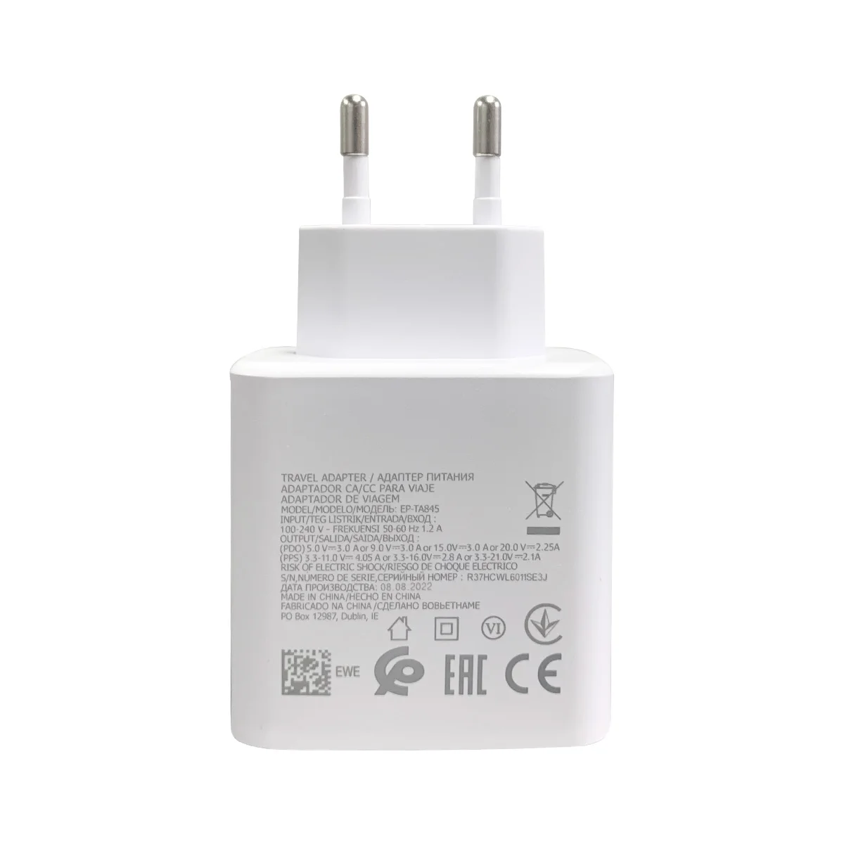 New 45W PD Fast Charging EU Charger for Samsung Google Smartphone