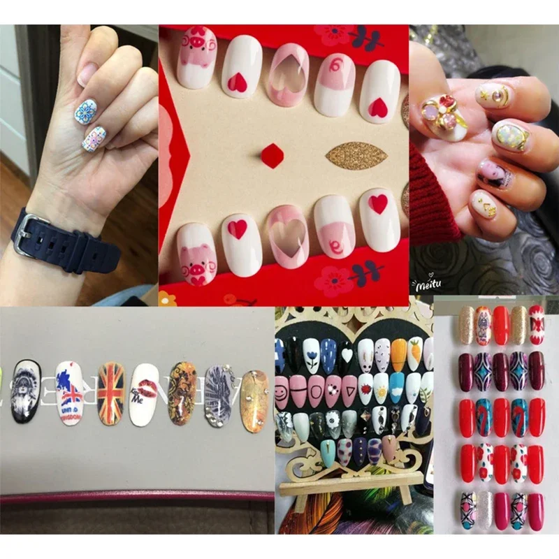 portable nail polish flowers 3d auto digital women electric nail art printer equipment manufacturers