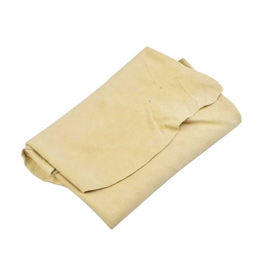 Natural Chamois Car Care Cleaning Towel Sheepskin Quick Drying Cloth Super Absorbent Washing Towel For Car Wash Tool Accessories