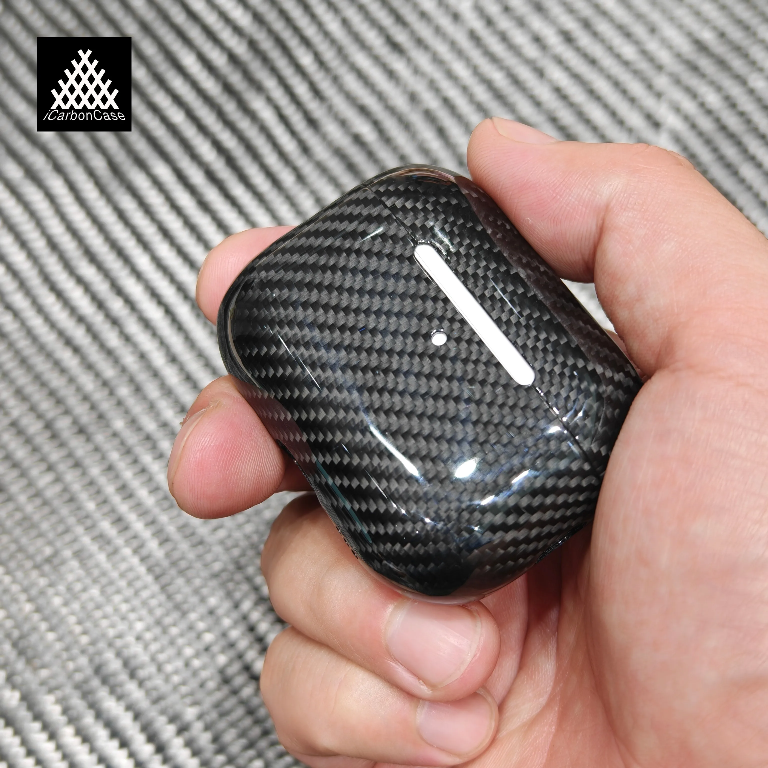 For Apple AirPods Pro 3 2 1 Generation AirPods 4 Real Woven Carbon Fiber Case Wireless Headphone Super Light Protective Case - view 5