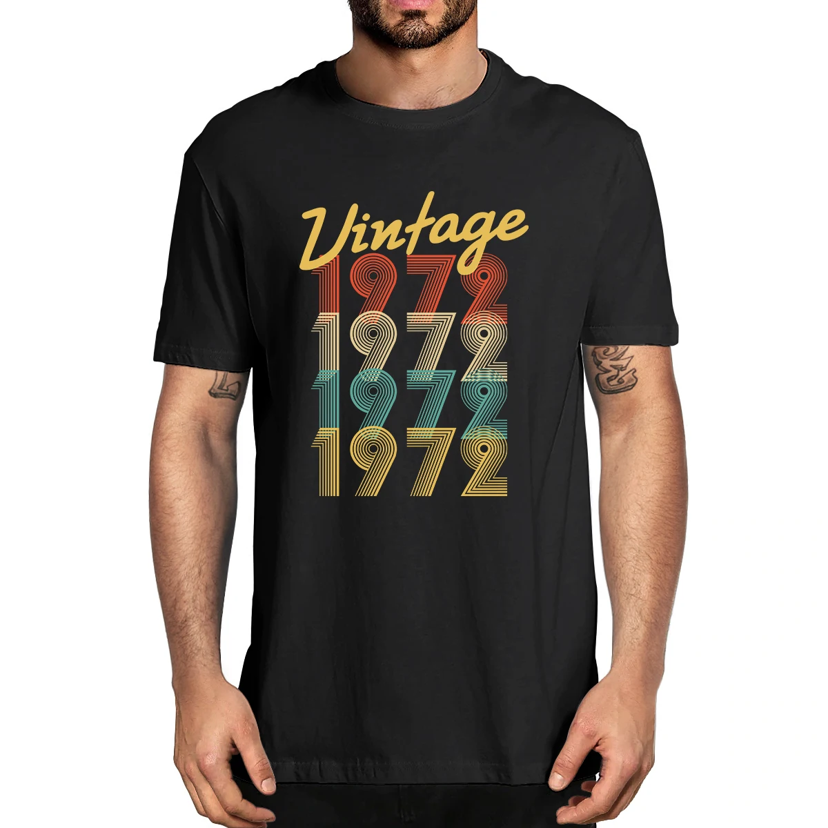 

100% Cotton 50 Year Old Gifts Vintage 1972 Limited Edition 50th Birthday Men's Novelty T-Shirt Women Casual Streetwear Soft Tee