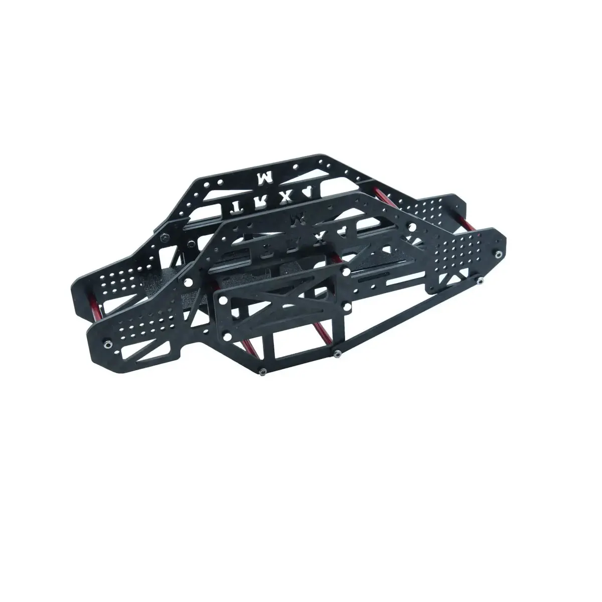 HWRC Chasis de fibra de carbono para 1/18 RC Crawler TRX4M TRX-4M Bronco Monster Buggy Truck, piezas de actualización