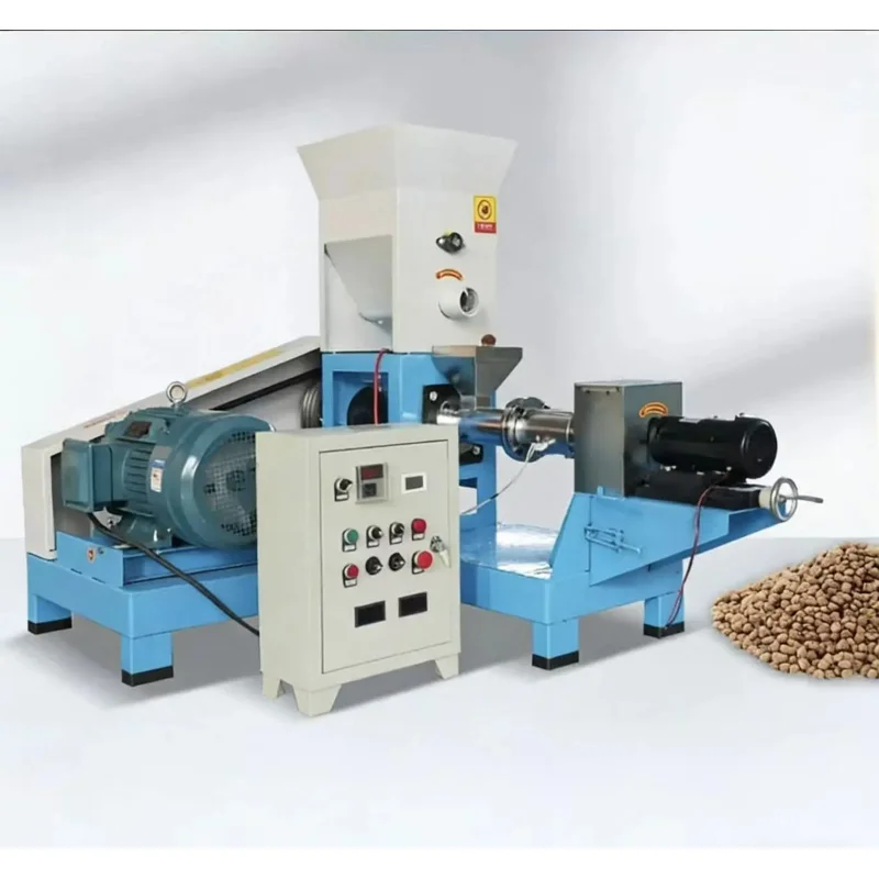

New Fully Automatic Fish Puffing , Floating Pellet , Cat And Dog Food Pet Feed Machine