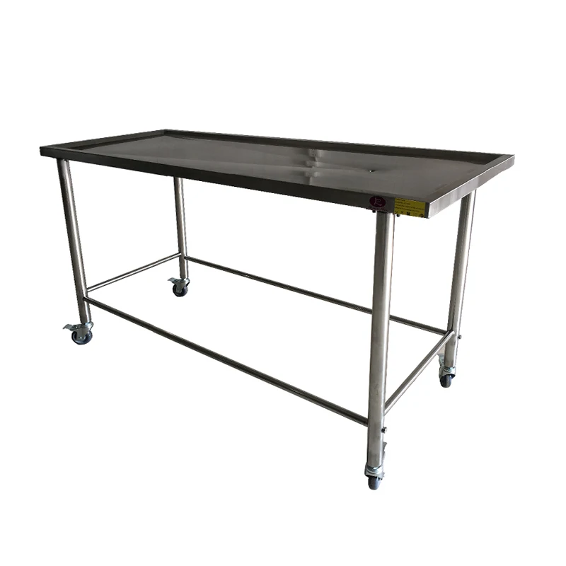 RC-MT01 Trolley for Mortuary Funeral Stainless Stess Mortuary Cart Anatomy Mortuary Embalming foldable