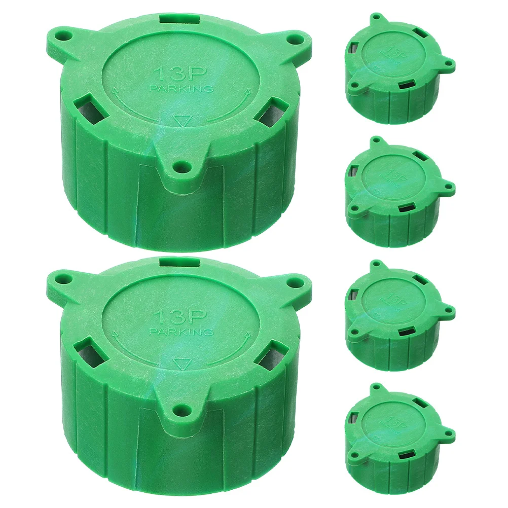 

6Pcs 13 Pin Trailer Plug Protective Cap Connector Cover Dustproof Parking Cap Electric Car Accessories Rv Trailer Parts