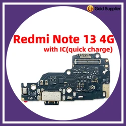 For xiaomi redmi note 13 4G 5G Dock Connector USB Charger Charging Port Flex Cable Board Replacement