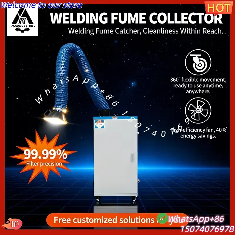 2026 High Efficiency 99.9% 380V/50Hz Machine Smoke Purifier Industrial Welding Fume Extractor New Model Small Dust