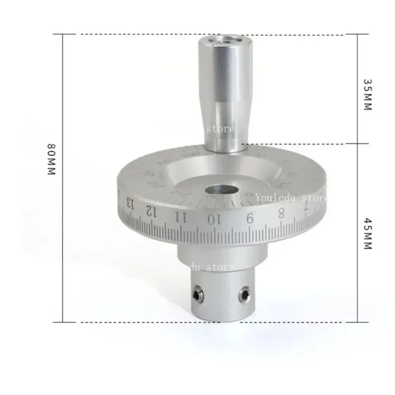 Machine Tool Metal Laser Scale Handwheel Special for Manual Sliding Table Tools Graduated And Angled Handle Rocker 6/8/10/12mm
