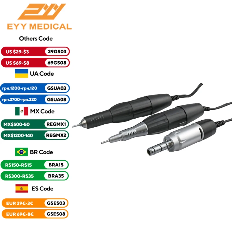 EYY mikrosilnik elektryczny dentystyczna laboratorium dentystyczne zestaw do silnika 18 204 102 do polerowania mikro silnik wyposażenie kliniki