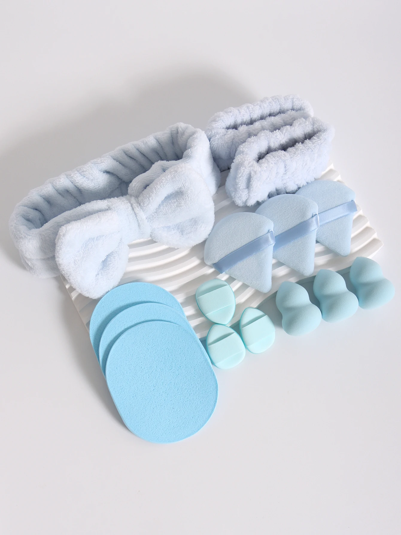 مجموعة إسفنجة مكياج منفوشة متعددة الألوان مكونة من 15 قطعة - طراز جميل، مساعد تجميل مثالي #3